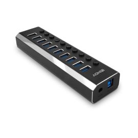 Lindy 10 Port USB 3.0 Hub with On/Off Switches | 43370