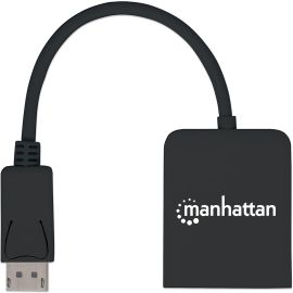 Manhattan DisplayPort 1.2 to 2-Port HDMI Splitter Hub with MST 4K@30Hz USB-A Powered Video Wall Function HDCP 2.2 Black | 152716