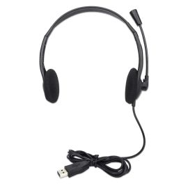Manhattan Stereo On-Ear Headset Adjustable Microphone