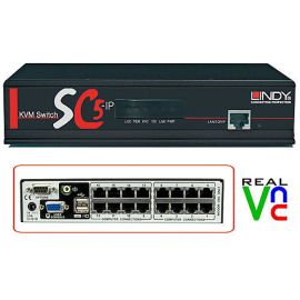 Lindy KVM Switch SC5-IP, 16 Port | 32369