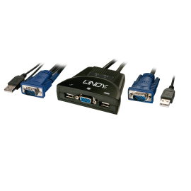 Lindy KVM Switch Classic USB & VGA 2 Port | 32816