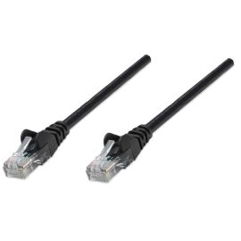 Intellinet Cat5e 0.25m Black CCA U/UTP PVC RJ45 Network Patch Cable | 347440