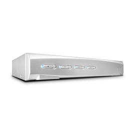 Lindy 4 Port DisplayPort 1.2, USB 2.0 & Audio KVM Switch | 39305