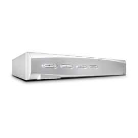 Lindy 4 Port DVI-I Single Link, USB 2.0 & Audio KVM Switch Pro - 39337