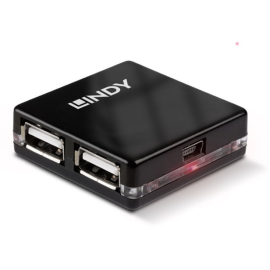 Lindy 4 Port USB 2.0 Mini Hub | 42742