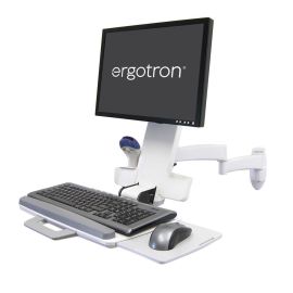 Ergotron 200 Series Combo Arm 24" White Wall Mount | 45-230-216