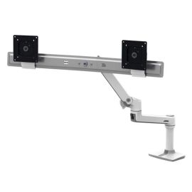Ergotron 25" LX Dual/Multi LCD Direct Arm Desk Mount White | 45-489-216