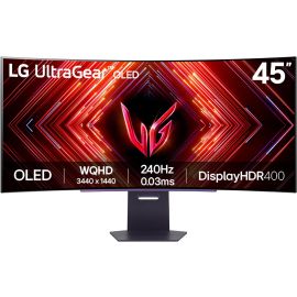 LG UltraGear™ 45" Curved WQHD OLED 240Hz Gaming Monitor | 45GS95QE-B.AEK
