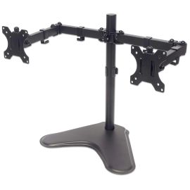 Manhattan 13" - 32" Universal Dual Monitor Stand With Double-Link Swing Arms | 461559