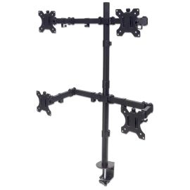 Manhattan 13" - 32" Quad LCD Monitor Mount with Double-Link Swing Arms | 461566