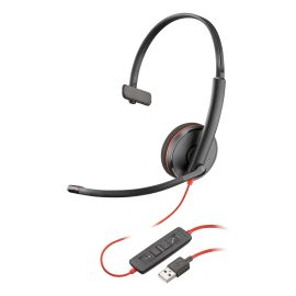 Poly 80S01AA Blackwire 3210 Wired Black Headset