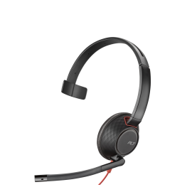 POLY Blackwire 5210 Monaural USB-C Headset + 3.5mm Plug + USB-C/A Adapter