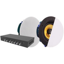 Vision AV-1900 50W Amplifier and Pair of CS-1900 Ceiling Speakers Kit