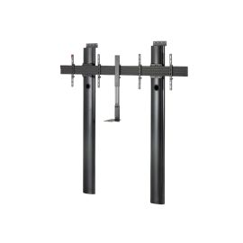 B-Tech BT8710 Premium Floor-To-Wall Twin Screen VC Stand - 2m