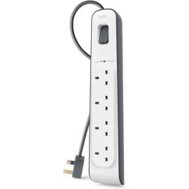 Belkin 4-outlet Surge Protection Strip with 2M Power Cord | BSV400AF2M
