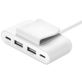 Belkin BoostCharge 4-Port USB Power Extender White | BUZ001BT2MWHB7