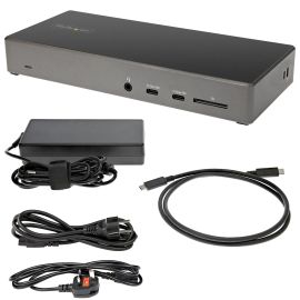 StarTech DK31C2DHSPDUE Notebook Dock/Port Replicator Wired USB 3.2 Gen 2 (3.1 Gen 2) Type-C Black, Grey