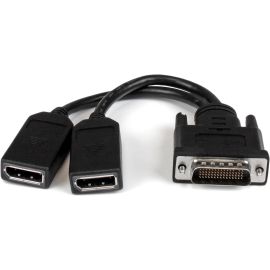 Startech 8" (20 cm) DMS-59 to Dual DisplayPort Adapter Cable | DMSDPDP1