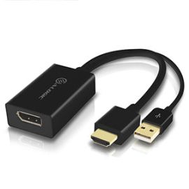 Alogic HDDPU-ACTV HDMI to DisplayPort Adapter Converter - Male to Female - Premium Series