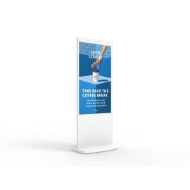Moove 50" Interactive Touch Screen Freestanding Digital Poster - White