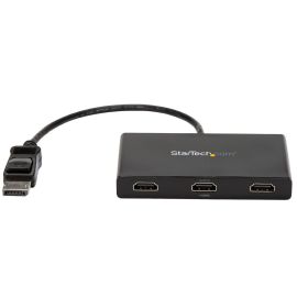 Startech 3-Port Multi Monitor Adapter - DisplayPort 1.2 to 3x HDMI MST Hub | MSTDP123HD