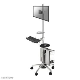 Neomounts 10" - 27" Mobile Work Station Floor Stand/Trolley | FPMA-MOBILE1800