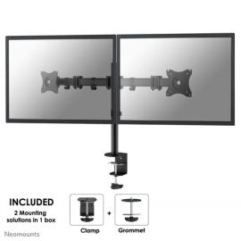 Neomounts 10"-27" Dual LCD Desk Mount | NM-D135DBLACK