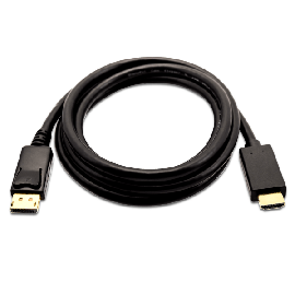 V7 DisplayPort Male to HDMI Male 3m/10ft Black - V7DP2HD-03M-BLK-1E