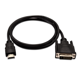 V7 HDMI 1.4 Male to DVI-D Male (single link) 1080P FHD 1m/3.3ft Black | V7HDMIDVID-01M-1E