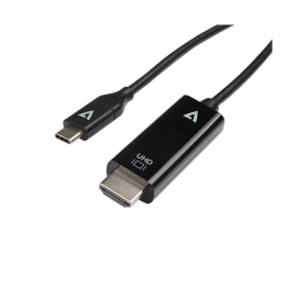 V7 1m 3.3ft USB-C Male to HDMI 2.0 Male 21.6 Gbps 4K UHD | V7UCHDMI-1M