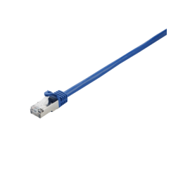 V7 Blue Cat7 Shielded & Foiled (SFTP) Cable RJ45 Male to RJ45 Male 0.5m 1.6ft - V7CAT7FSTP-50C-BLU