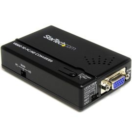 StarTech Composite and S-Video to VGA Video Scan Converter | VID2VGATV2