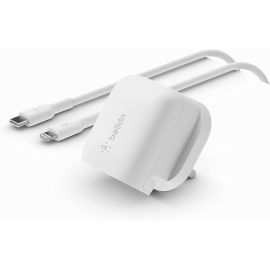Belkin BoostCharge USB-C Wall Charger 20W + USB-C Cable with Lightning Connector | WCA006MY1MWH-B5