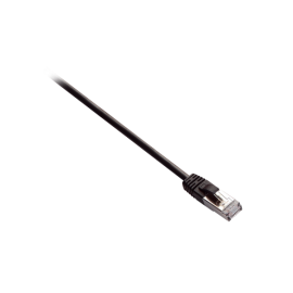 V7 Black Cat6 Shielded (STP) Cable RJ45 Male to RJ45 Male 2m 6.6ft - V7CAT6STP-02M-BLK-1E