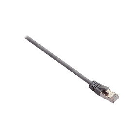 V7 5m Grey Cat6 Shielded (STP) Cable RJ45 Male to RJ45 Male 16.4ft | V7CAT6STP-05M-GRY-1E
