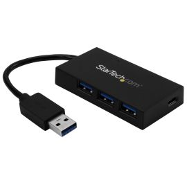 StarTech HB30A3A1CFB 4 Port USB 3.0 Hub - USB Type-A Hub with 1x USB-C & 3x USB-A Ports (SuperSpeed 5Gbps) - USB Bus Powered - USB 3.2 Gen 1 Adapter Hub - Portable/Laptop USB Hub