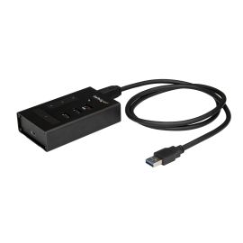StarTech HB30A3A1CST 4 Port USB 3.0 Hub - USB Type-A to 1x USB-C & 3x USB-A - Commercial Metal USB Hub - SuperSpeed USB 3.2 Gen 1 (5Gbps)- Self Powered - BC 1.2 Fast Charge - Mountable/Rugged