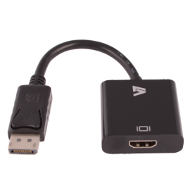 V7 DisplayPort 1.2 Male to HDMI 1.4 Female Adapter 1080P FHD Black | CBLDPHD-1E