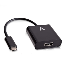 V7 USB-C Male to HDMI1.4 Female 4K UHD - V7UCHDMI-BLK-1E