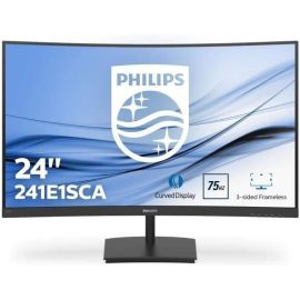 Philips E Line 24" Full HD LCD Curved Computer Monitor Black | 241E1SCA/00