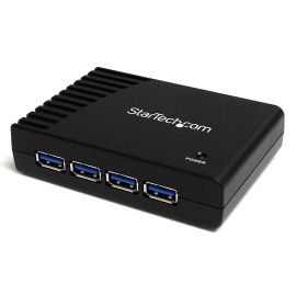 StarTech ST4300USB3GB 4 Port Black SuperSpeed USB 3.0 Hub
