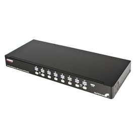 StarTech 16 Port 1U Rackmount USB PS/2 KVM Switch with OSD | SV1631DUSBGB