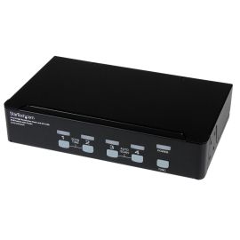StarTech 4 Port High Resolution USB DVI Dual Link KVM Switch with Audio | SV431DVIUAHR