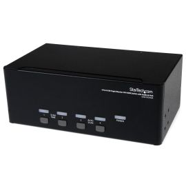 StarTech 4 Port Triple Monitor DVI USB KVM Switch with Audio & USB 2.0 Hub | SV431TDVIUA