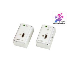 Aten HDMI/Audio Cat 5 Extender with MK Wall Plate (1080p @ 40m) | VE807-AT-E