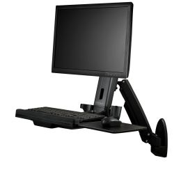 StarTech 34" Articulating Full Motion Standing Desk Wall Mount | WALLSTS1